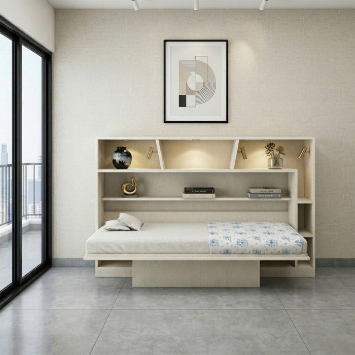 Electra B – Compact Horizontal Wallbed with Storage