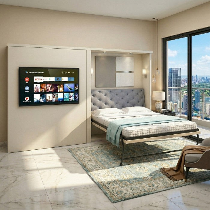 Primus – Wallbed with Study Table & Loft Storage