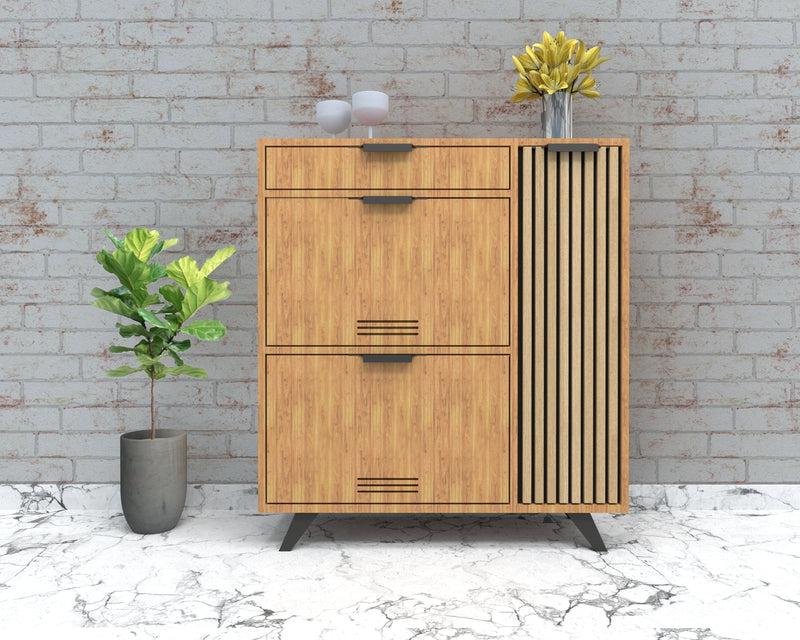Boxton – Compact Shoe Rack with Accessory Drawer