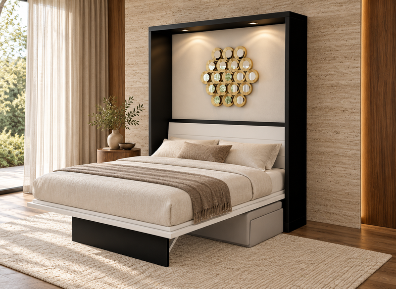 Neptune D – Wallbed with Storage Sofa & Leg Flap
