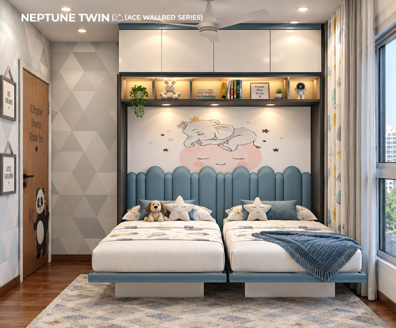 Neptune Twin – Space Saving Twin Wallbed with SBLM